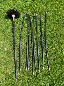 Chimney sweep brush and rods