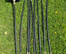Chimney sweep brush and rods
