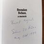 Brendan Behan - de Burca memoir, signed Image 2
