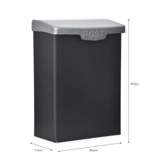 Shipton Post Box with galv lid Carbon GT25
