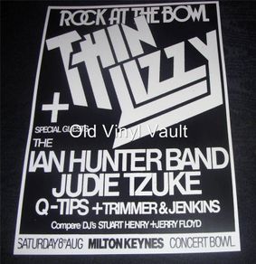 Thin Lizzy Rock At The Bowl,Milton Keynes 1981 Repro Concert Poster