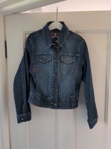 Girls here & there cool by C&A denim jacket