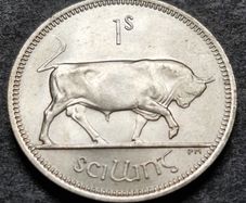 Ireland 1966 1s Shilling Uncirculated coin