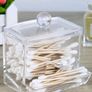Transparent Dust-proof Cotton Buds Storage Box With Lid, Makeup Stick Box - Home Desktop Storage Image 5