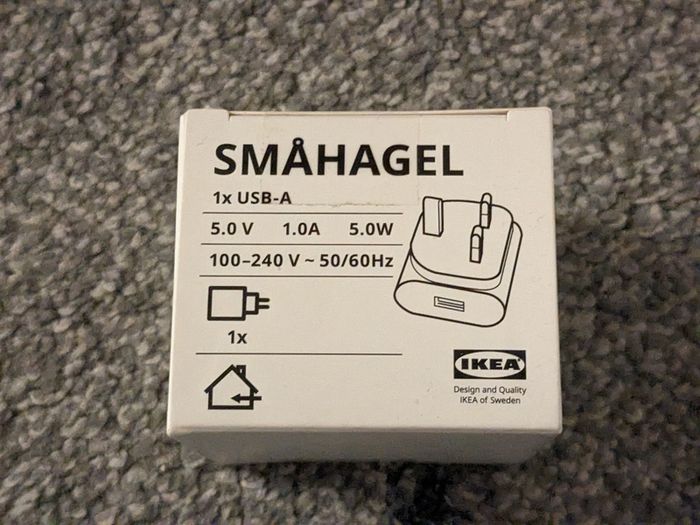 Ikea Smahagel phone charger 5V 1A