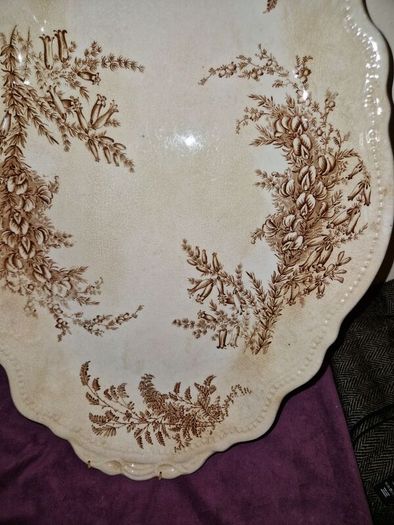 Antique large Burgess & Leigh Trentham serving plate