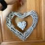 Wedding Pew Ends- wicker hearts Image 2
