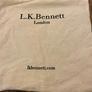 LK Bennett Dora navy velvet clutch bag Image 7