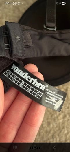 wonderbra black adjustable padded bra