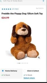 Floppy dog soft toy BARGAIN