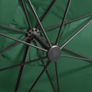 Cantilever Umbrella with Pole and LED Lights Green 300 cm Image 2