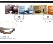 2001 Great Britain Submarines Commemorative Stamps Addressed First Day Cover (FDC)