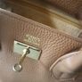 Tan handbag faux leather Image 8