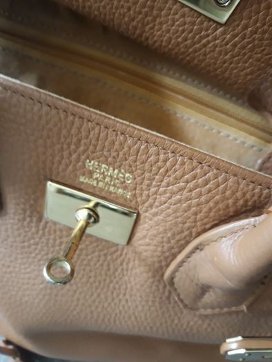 Tan handbag faux leather
