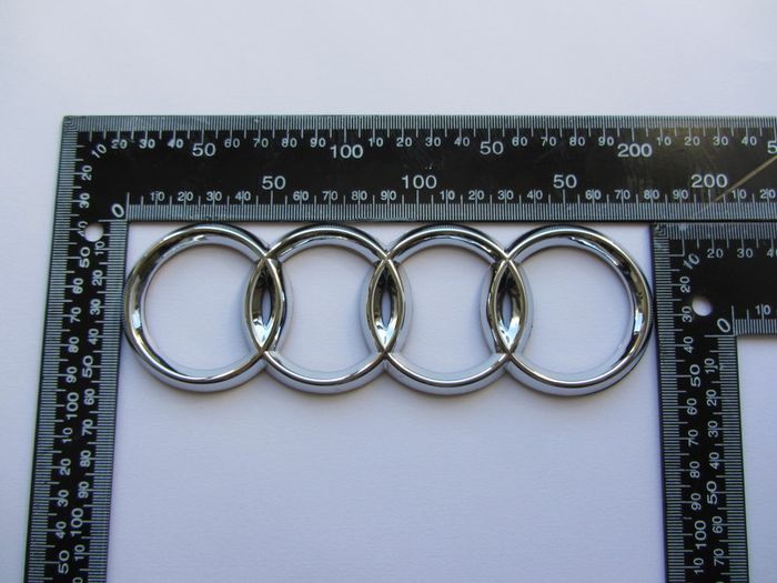 Audi rear Chrome Grill Badge Emblem 180mm