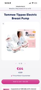 Tommee Tippee Electric Breast Pump