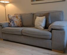 Comfortable 3-Seater & 2-Seater Grey Fabric Couch