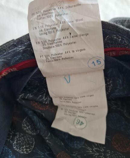 Meyer roma chinos Size 36/30 zip fly grey In like new condition