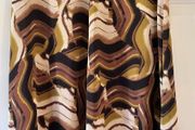 Size 12 Brown/Beige/Mustard Skirt by Free/Quent, Denmark