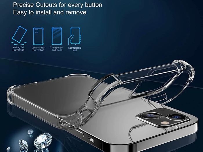 For iPhone 13 Case ShockProof Bumper Soft Phone Protective Cover Clear TPU New