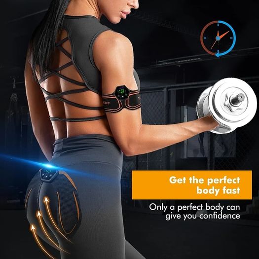 EMS Muscle Stimulator, ABS Trainer Muscle Stimulator, 6 Modes & 19 Intensities, Tactical X Abs Stimulator Full Body Ab/Arm/Hip Trainer for Men Women