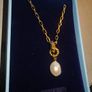 Sappho Baroque Pearl Pendant - Gold Image 3