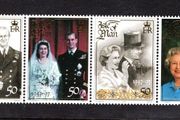1997 Isle of Man Golden Wedding of Queen Elizabeth II and Prince Philip Commemorative Stamps Mint Never Hinged (MNH)