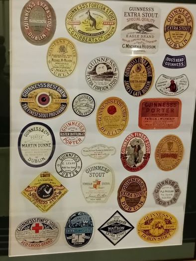 Guinness labels collage print