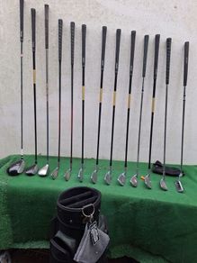 Golf clubs, full set and bag