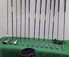 Golf clubs, full set and bag
