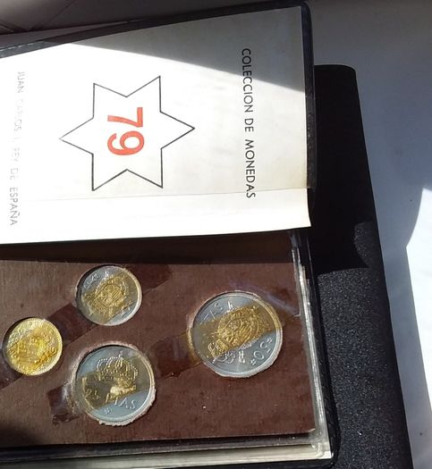 Official 1979 Spain Mint Coin Set (Juan Carlos 1) - 8 Uncirculated Peseta Coins