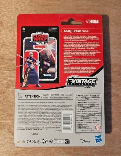 Star Wars Asajj Ventress 3.75" Scale. New & Unopened