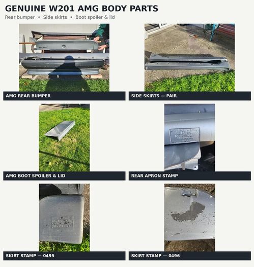 Genuine Mercedes W201 AMG body kit parts
