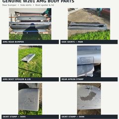 Genuine Mercedes W201 AMG body kit parts