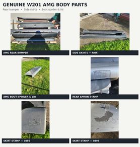 Genuine Mercedes W201 AMG body kit parts