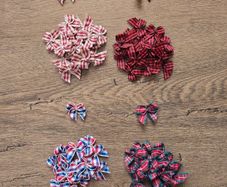 Bundle of 78 mini ribbons - Christmas