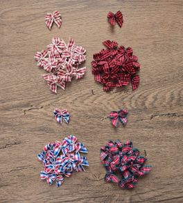Bundle of 78 mini ribbons - Christmas