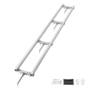Rail Mill Guide System 2.74 m Chainsaw Milling Rail Guide 4 Crossbar Kits