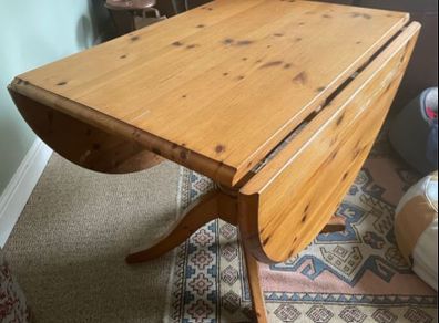 Very Solid Folding 5Ft Pine Kitchen Dining Table - Can Deliver