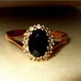 Vintage 9ct Gold Sapphire and Diamond Ring Image 7