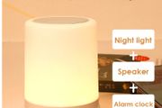 BRAND NEW Portable Night Light Bluetooth Speaker Wireless Player Touch Pat Light Speaker Colorful LED Night Light Bedside Table Lamp Gifts