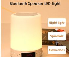 BRAND NEW Portable Night Light Bluetooth Speaker Wireless Player Touch Pat Light Speaker Colorful LED Night Light Bedside Table Lamp Gifts