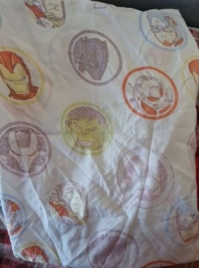 2 single duvet covers, marvel