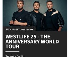 Westlife Saturday 26th September