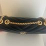 ladies black padded bag with gold coloured hardware. Brand new Image 2