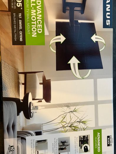Sanus Advanced Full-Motion Premium TV Wall Mount 46 95 Brand New in Box Model VXF730-B2
