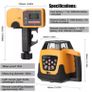 3  point  New red Beam Auto Self Levelling Rotating Rotary Laser Level with receiver kit Image 5