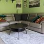 Leather Maza Chaise Sofa | Large | Grey Image 2