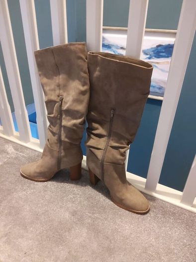 Next Nude tall boots - size 6.5