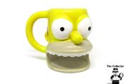 Homer Simpson Coffee Mug Cup &amp; Donut Holder 2007 Fox Matt Groening The Simpsons  Rare 2007 Homer Simpson 3d Face Mug With Cut Out Mouth To Hold Donut Or Biscuts This Is Not The Universal Studio Version!!!  This One Is More Rare Like New Never Used